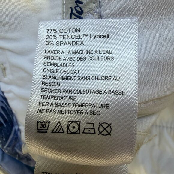 Tommy Bahama Boracay Flat Front Pant 46 X 32 Ivory Cream Bleached Sand Chino - Picture 9 of 12